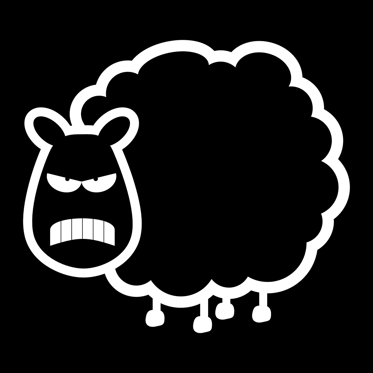 sheep angry evil free photo