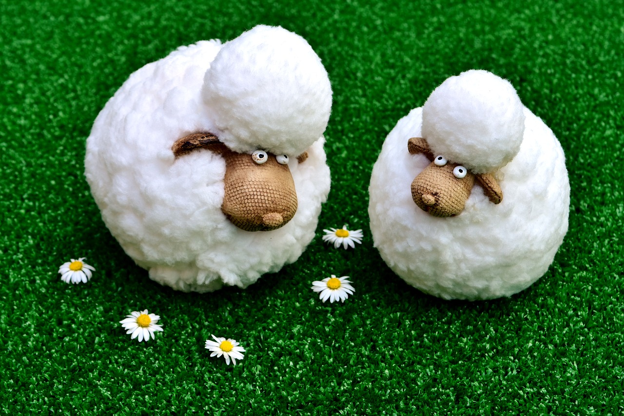 sheep figures funny free photo