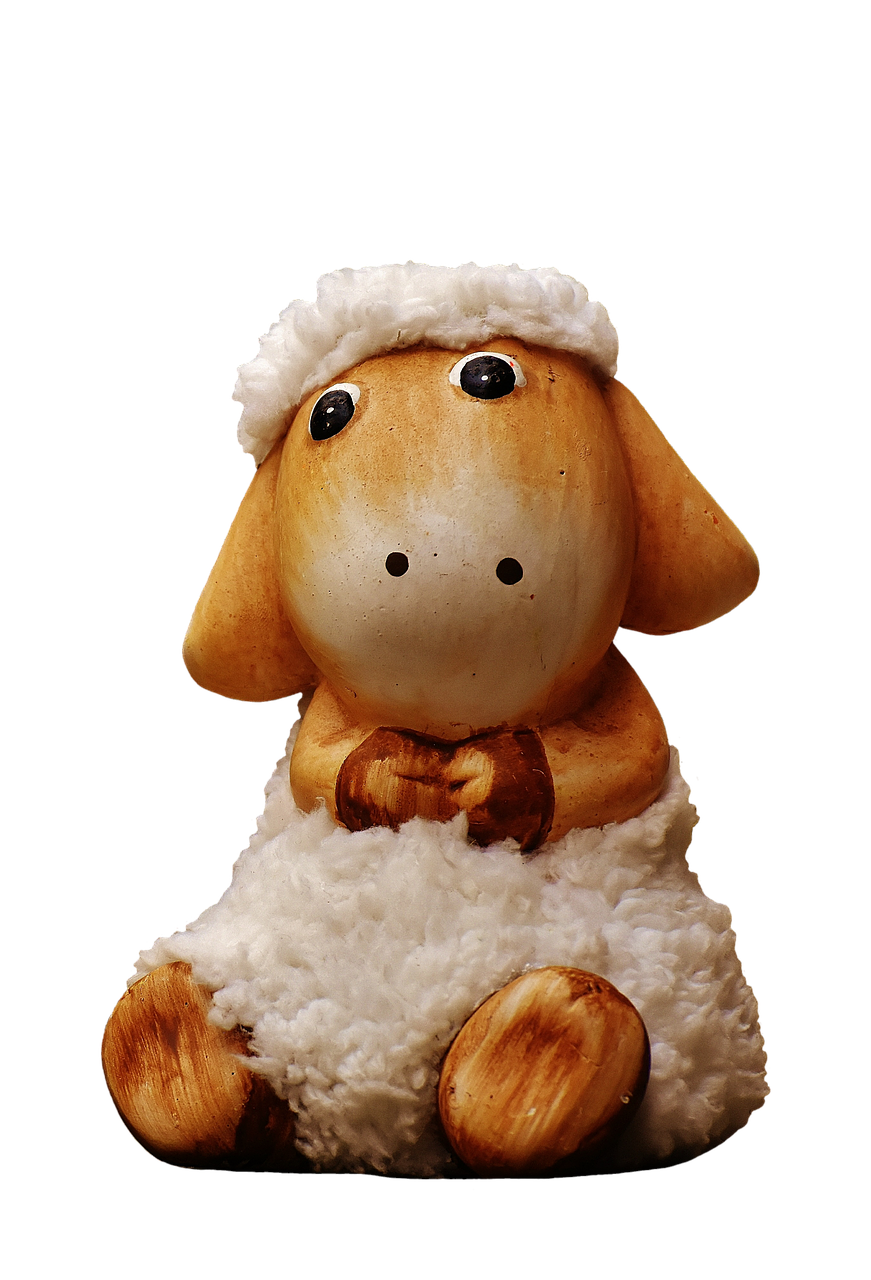 sheep figure cute free photo