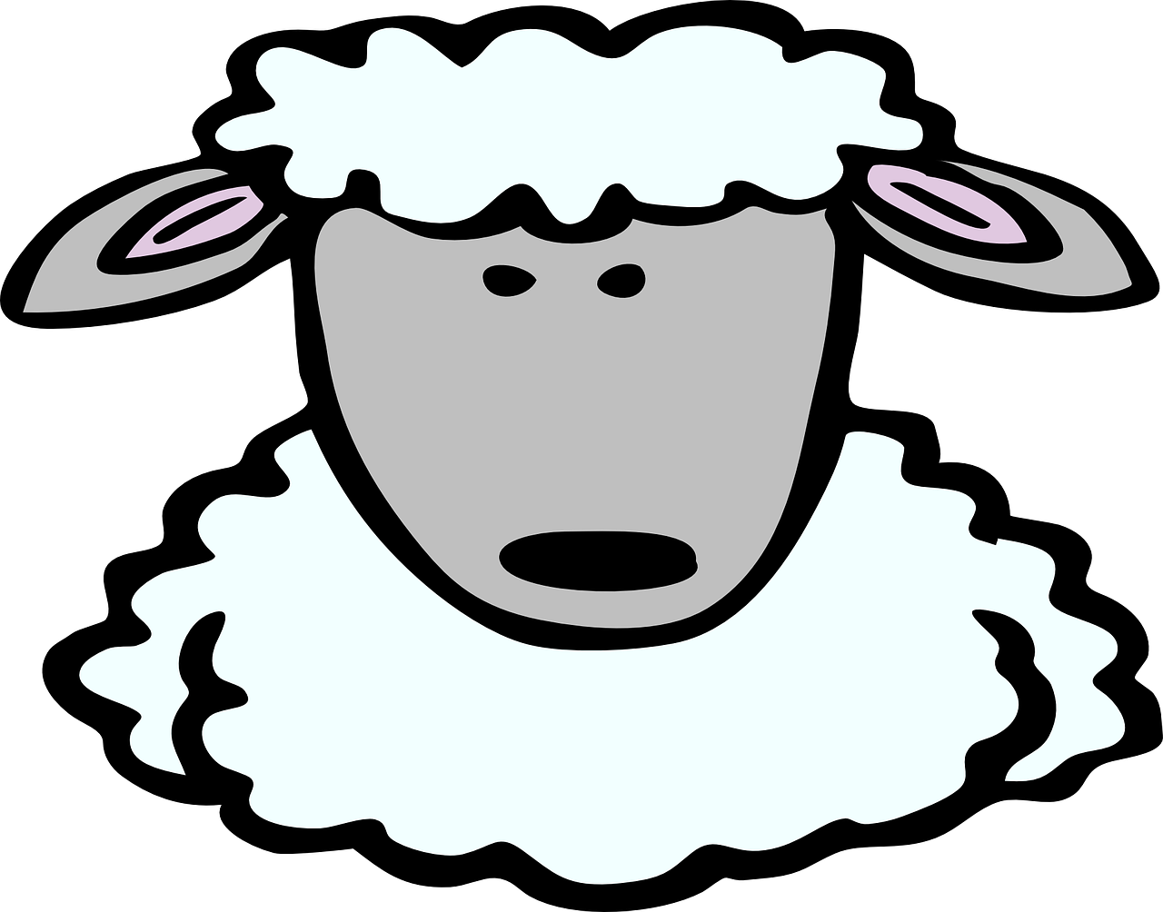 sheep face comic free photo