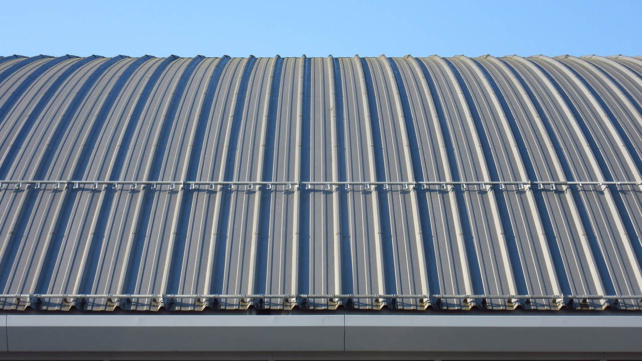 sheet metal roof rip architecture free photo