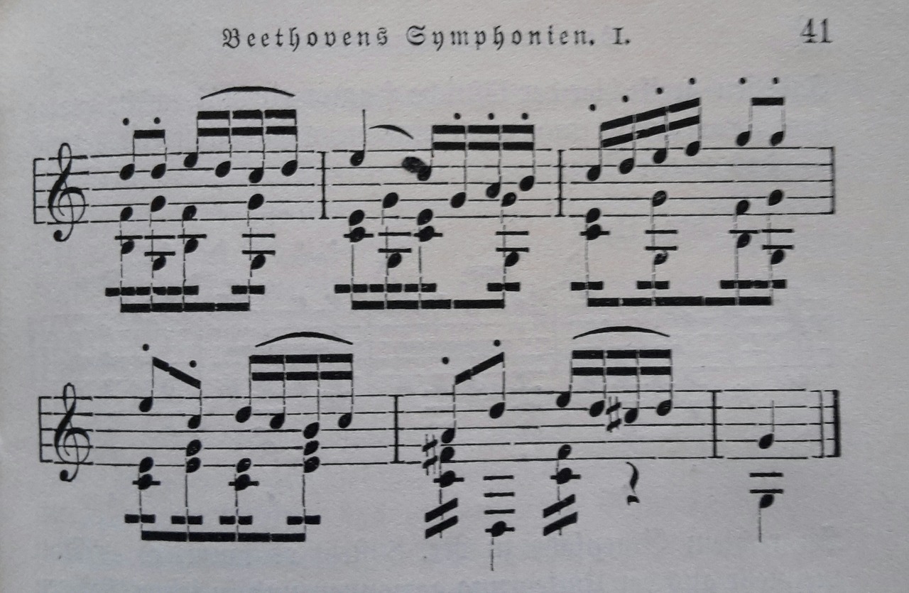 sheet music music symphony free photo