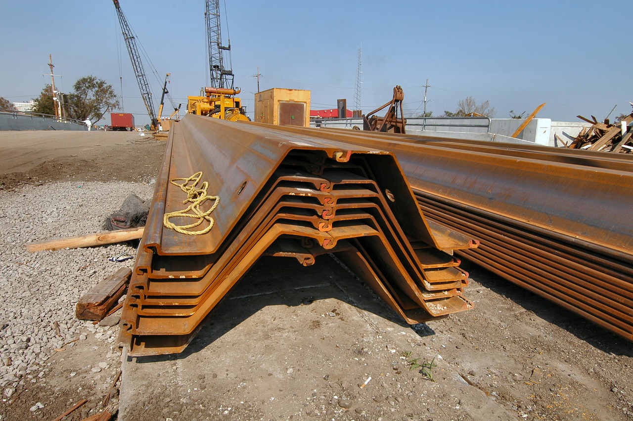 sheet piles grodzice szalunek free photo