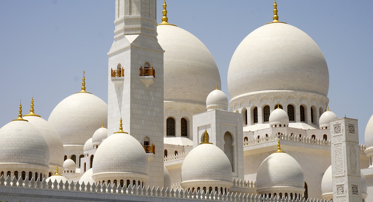 sheikh zayed grand mosque white mosque free photo