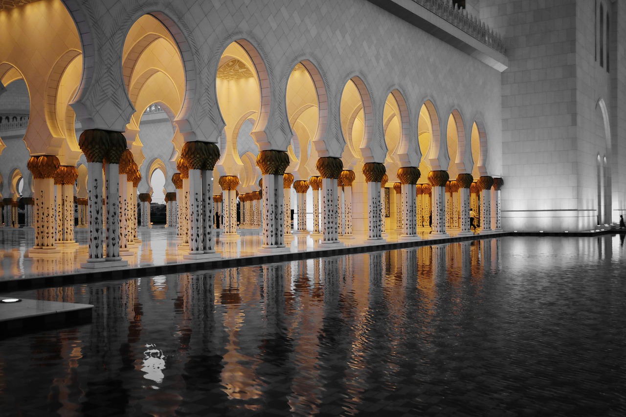 sheikh zayed mosque abu dhabi uae free photo