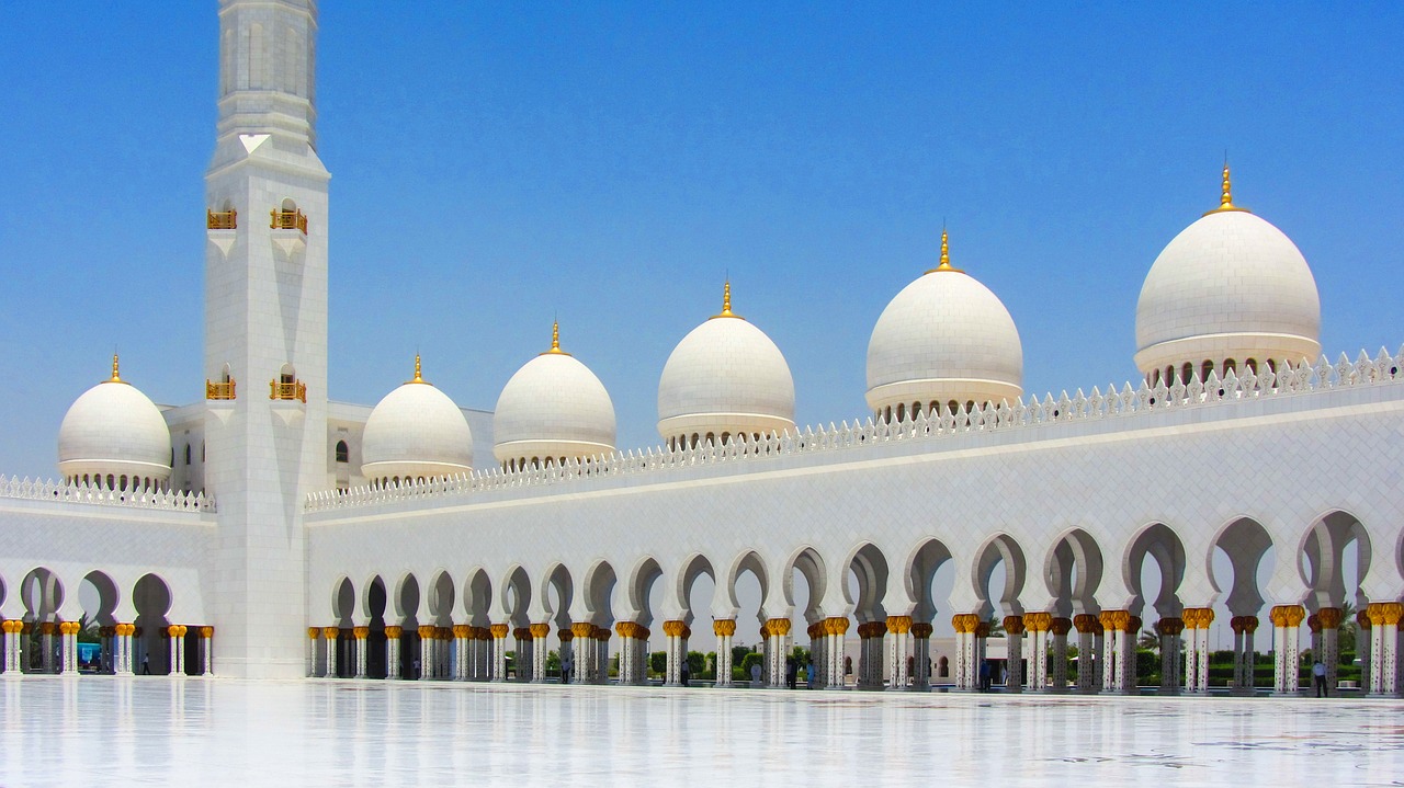 sheikh zayed mosque mosque large mosque free photo