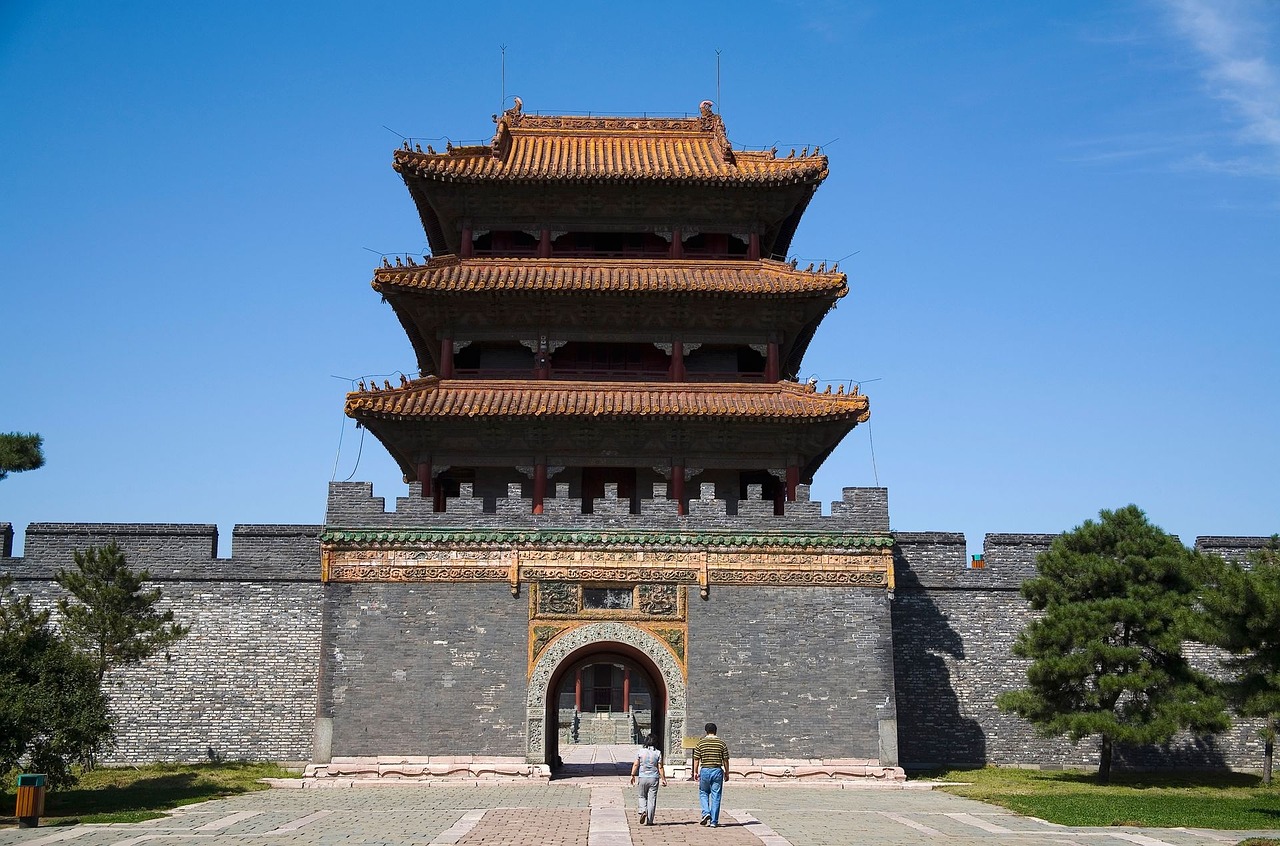 shenyang beiling zhaoling tomb ancient architecture free photo