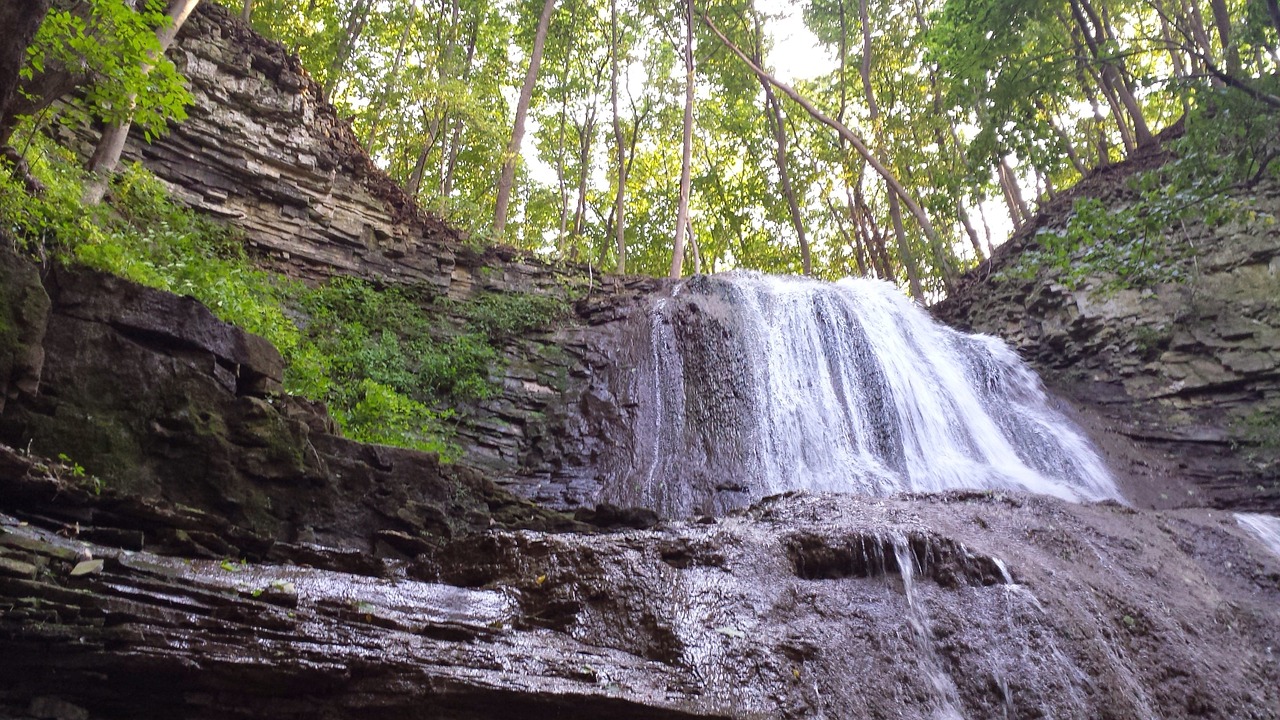 sherman falls waterfall hamilton free photo