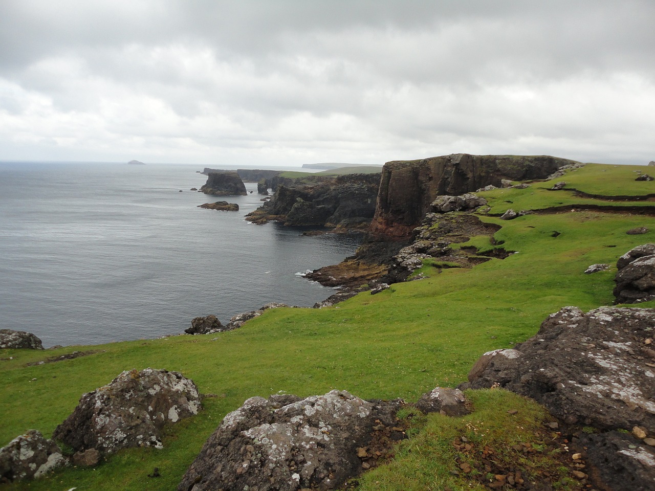 shetland islands eshaness sea free photo