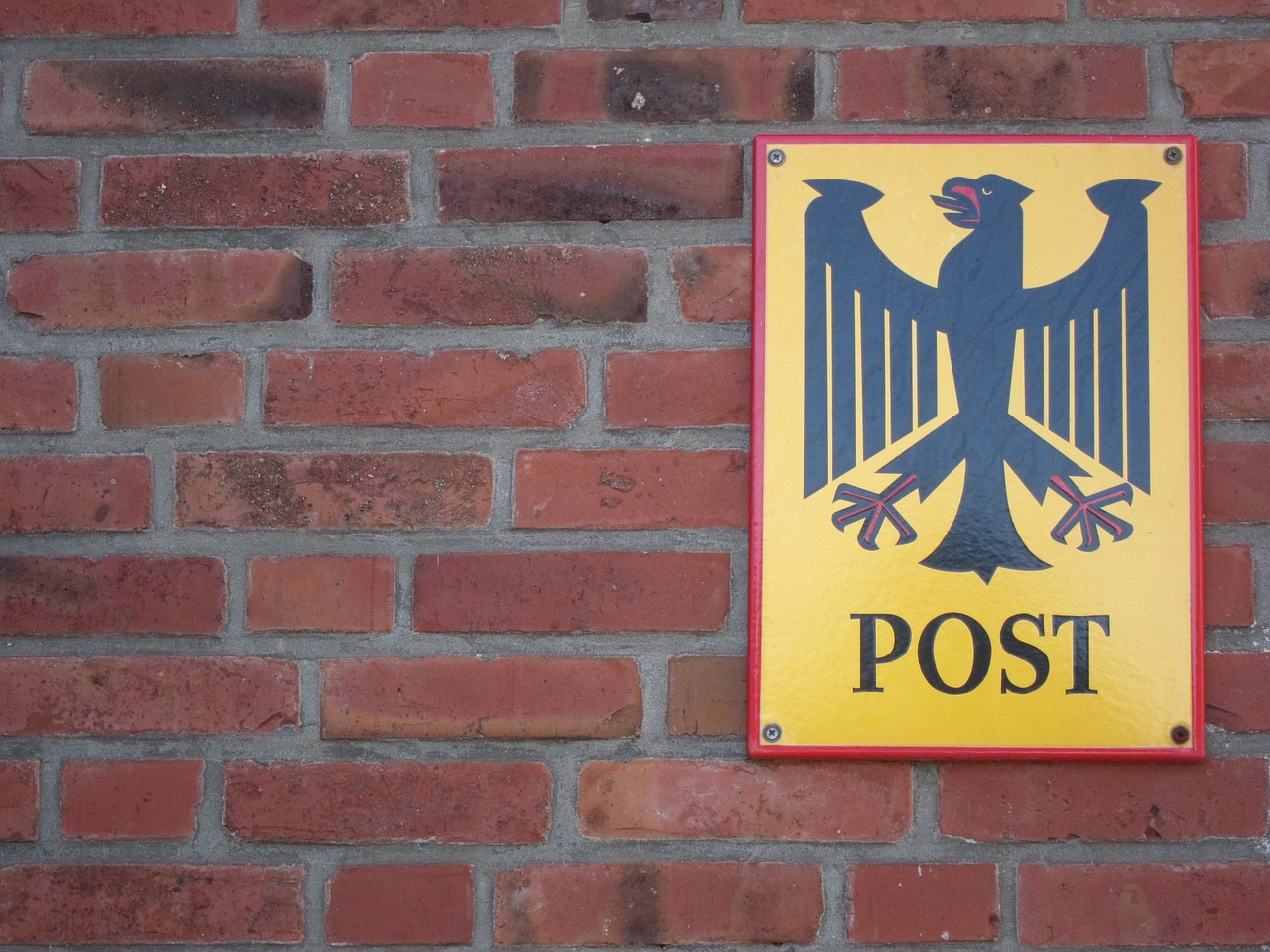 shield post deutsche bundespost free photo