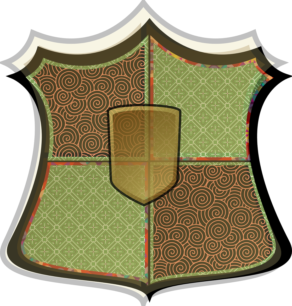 shield heraldic protection free photo