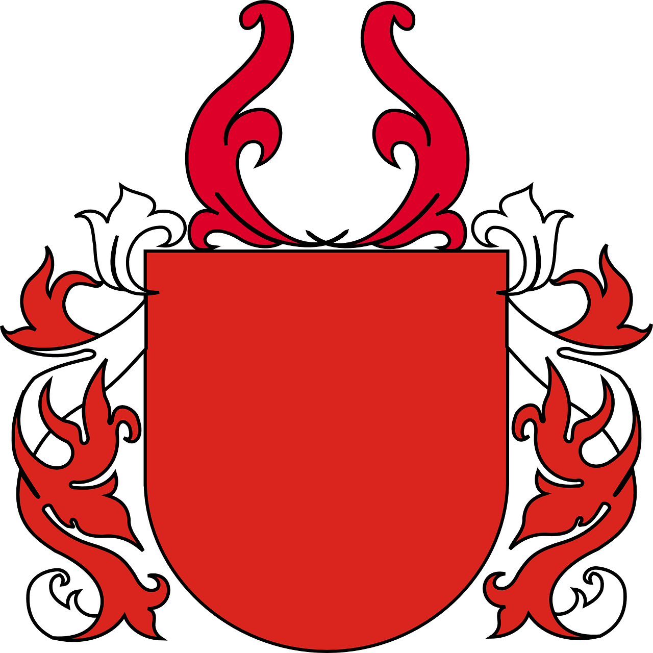 shield coat of arms red free photo