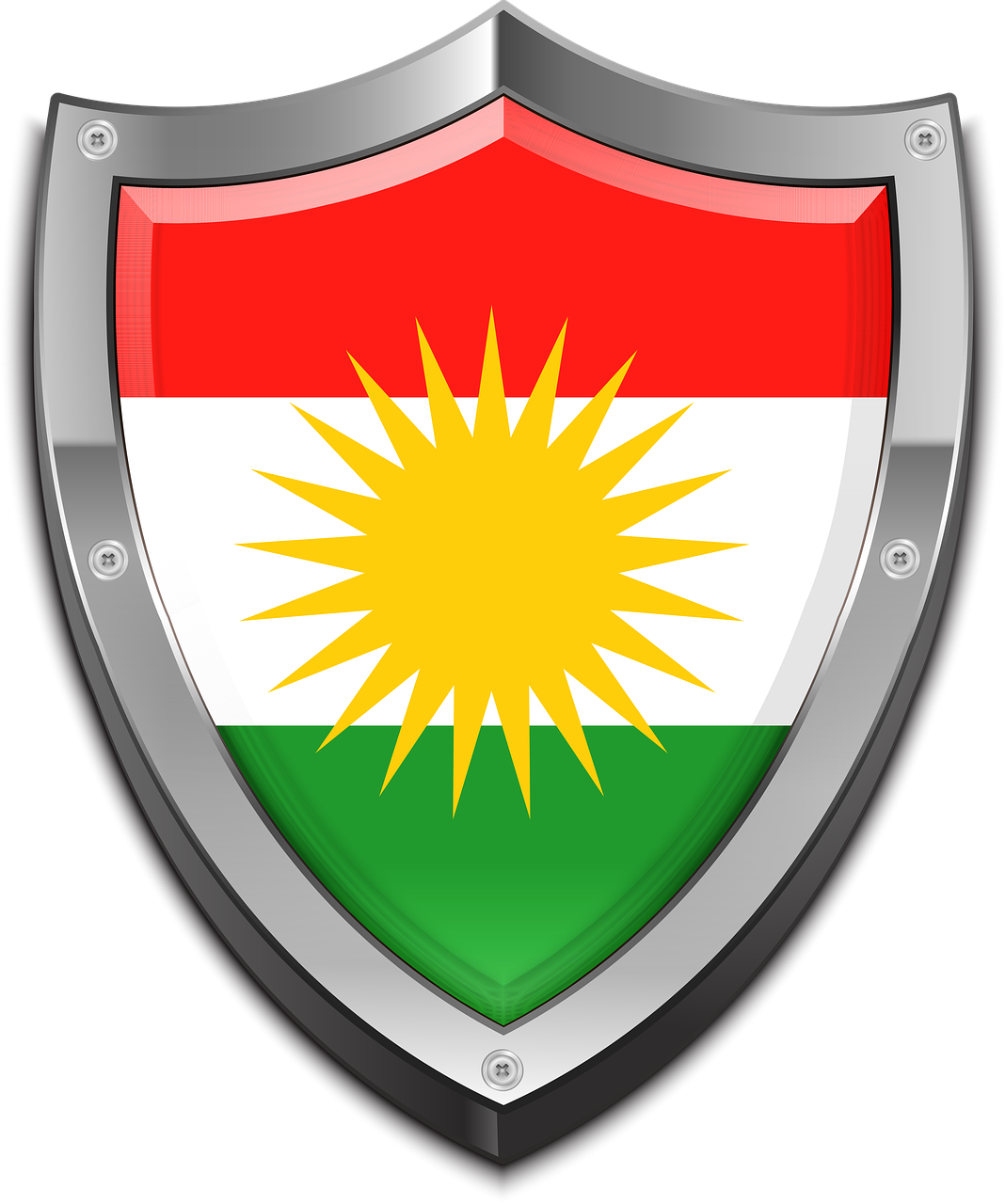 shield  iran  kurds free photo