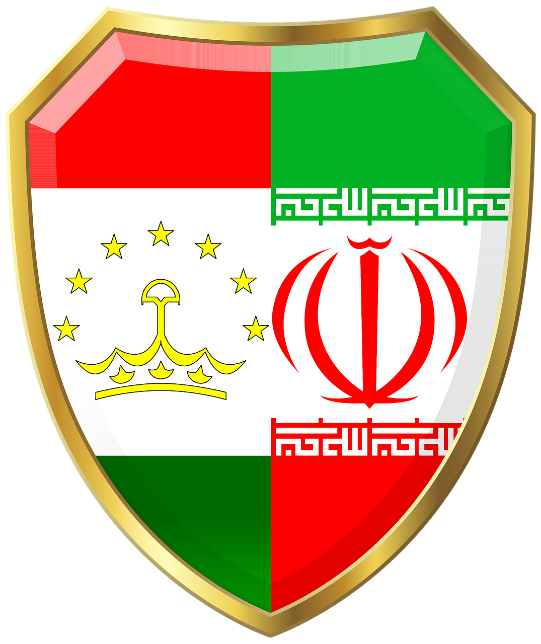 shield  iran  tajikistan free photo