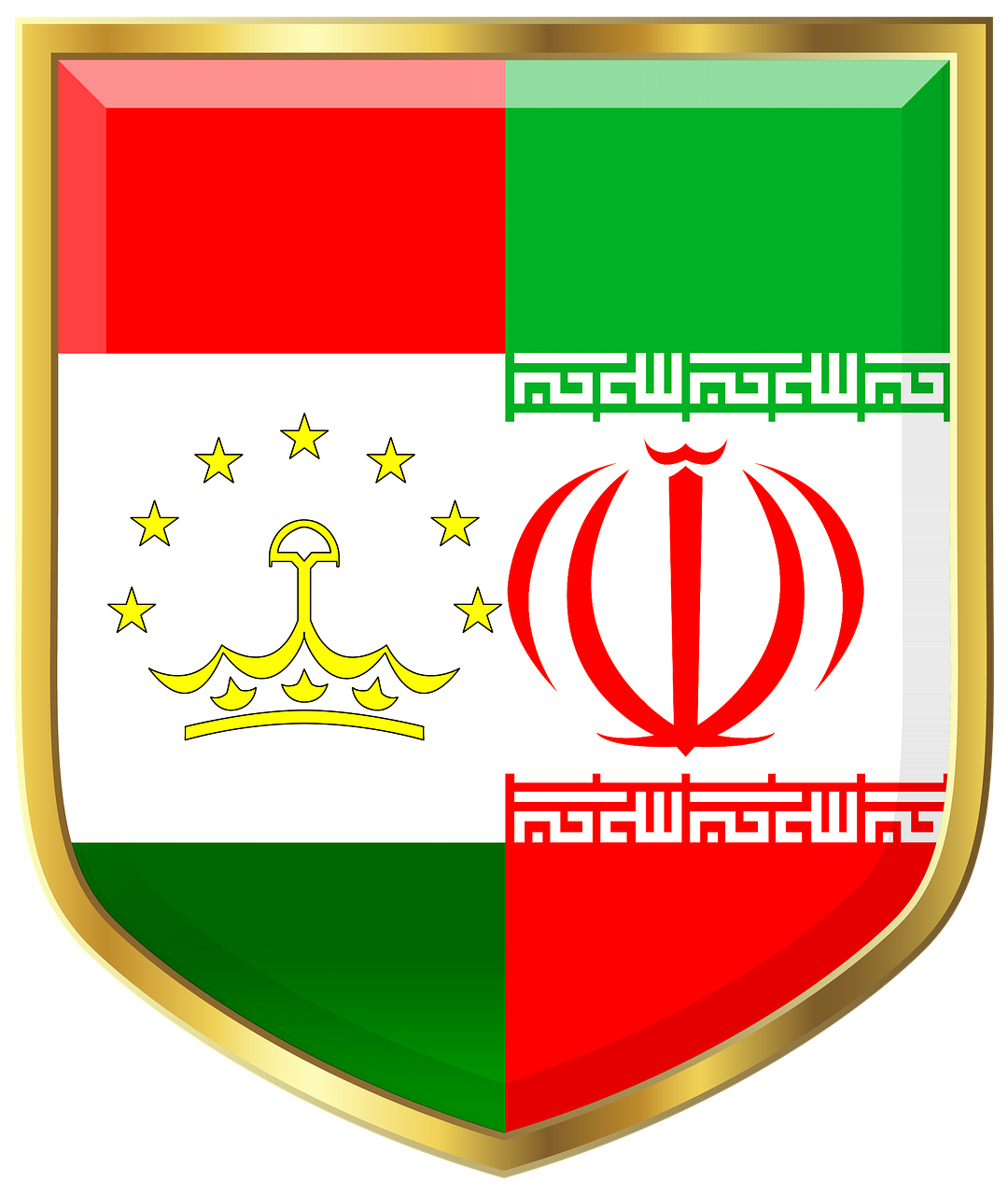 shield  iran  tajikistan free photo