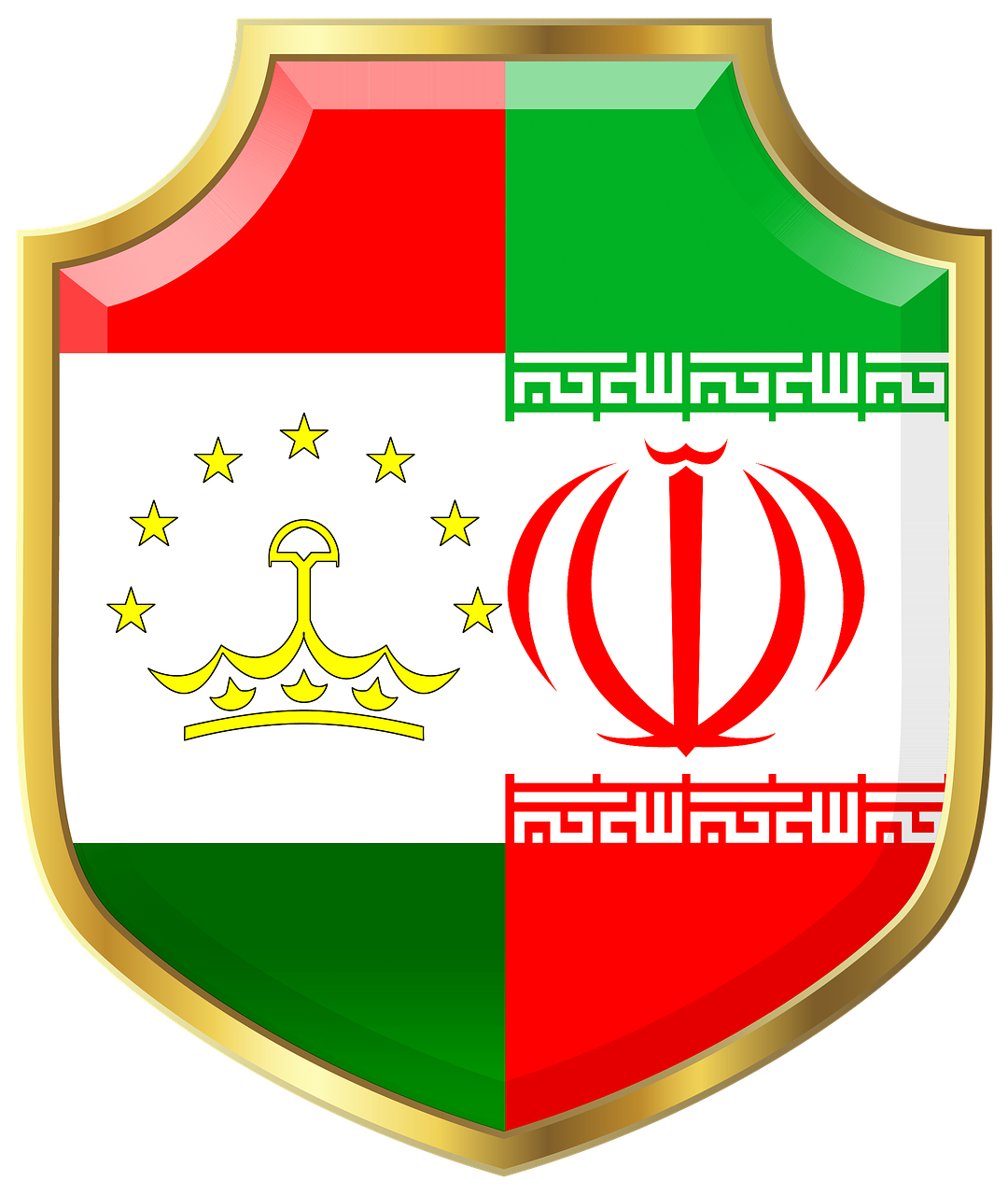 shield  iran  tajikistan free photo