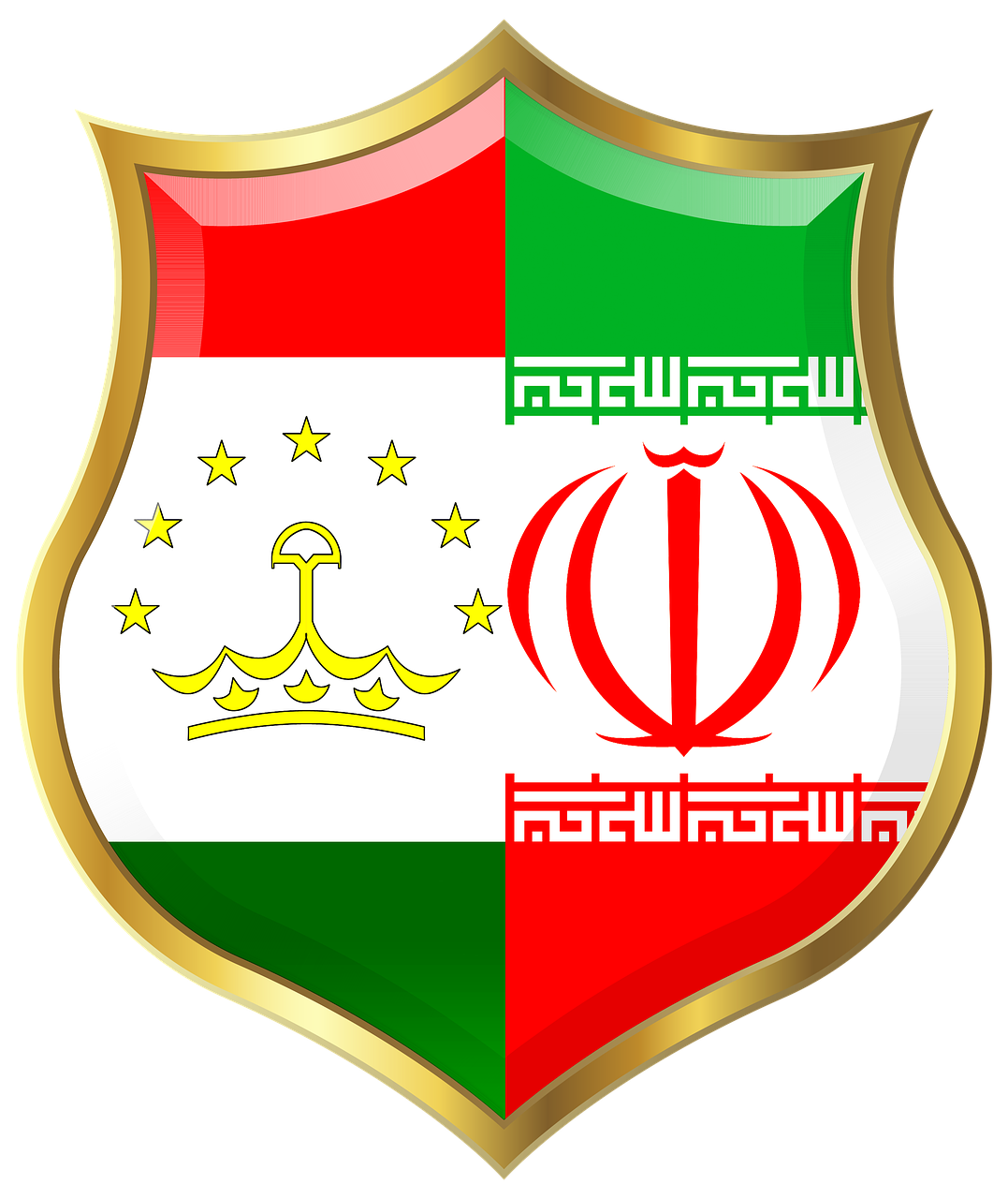 shield  iran  tajikistan free photo