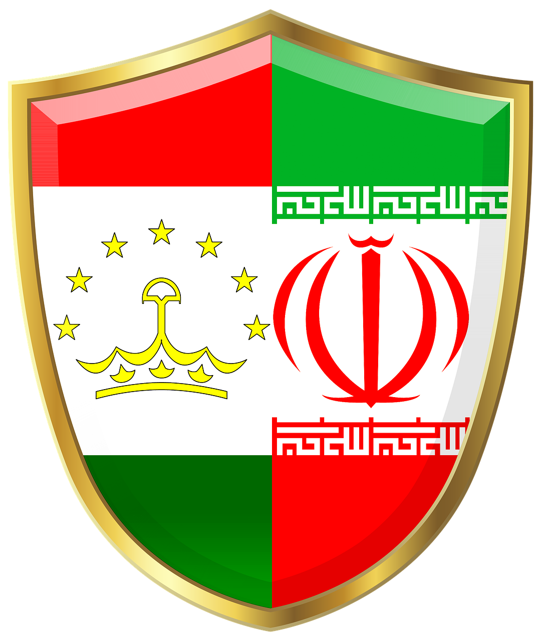 shield  iran  tajikistan free photo