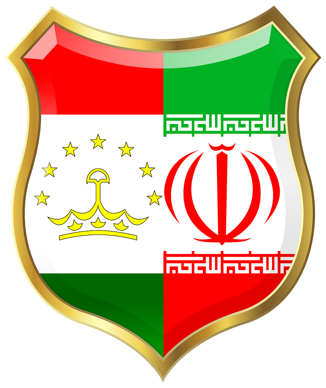 shield  iran  tajikistan free photo