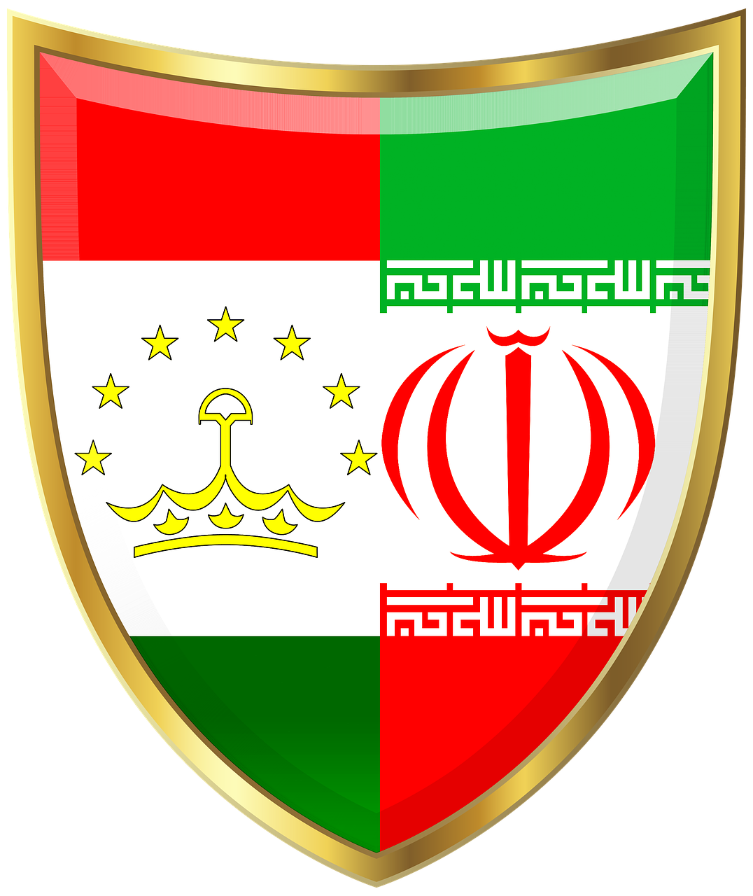 shield  iran  tajikistan free photo