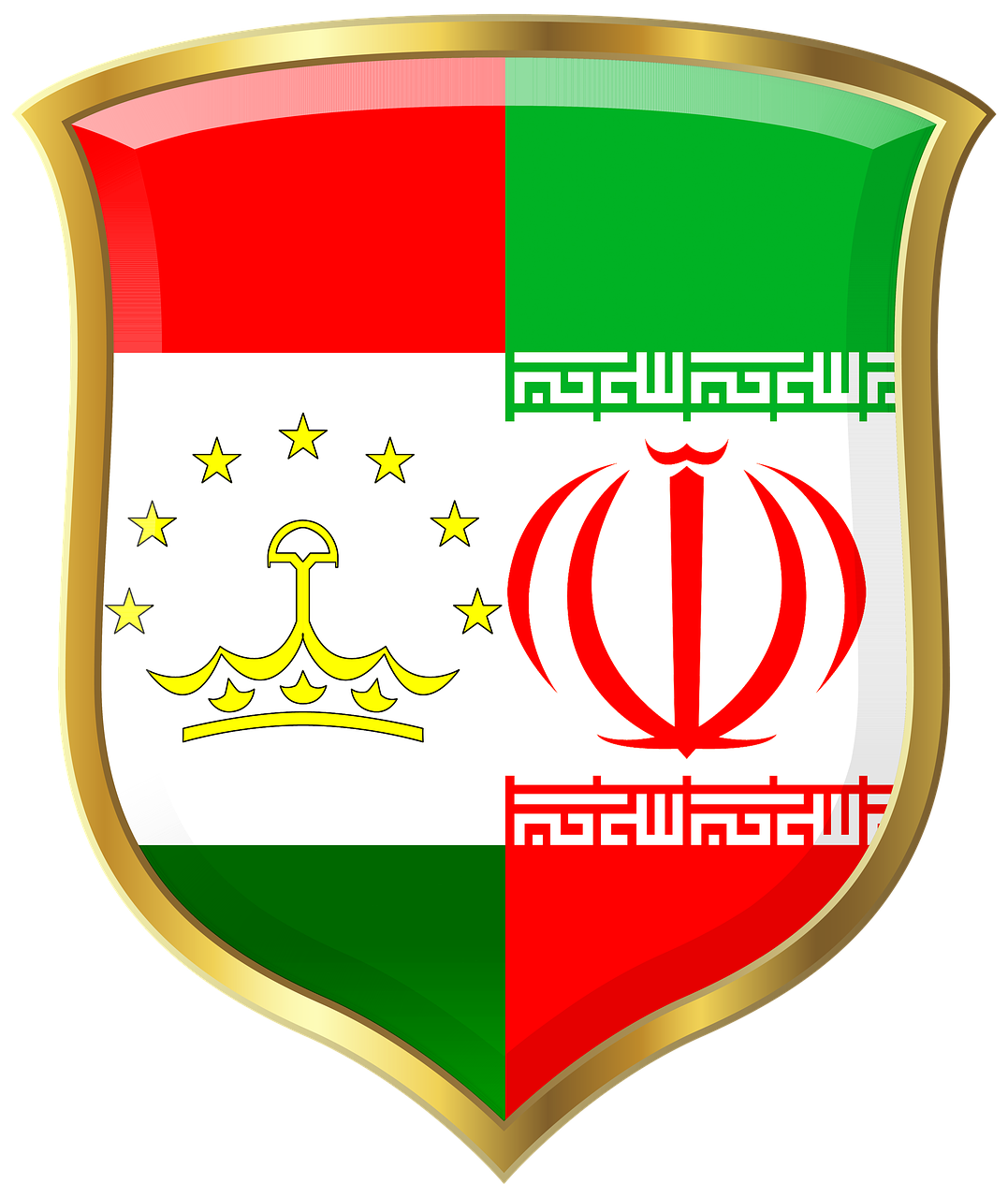 shield  iran  tajikistan free photo