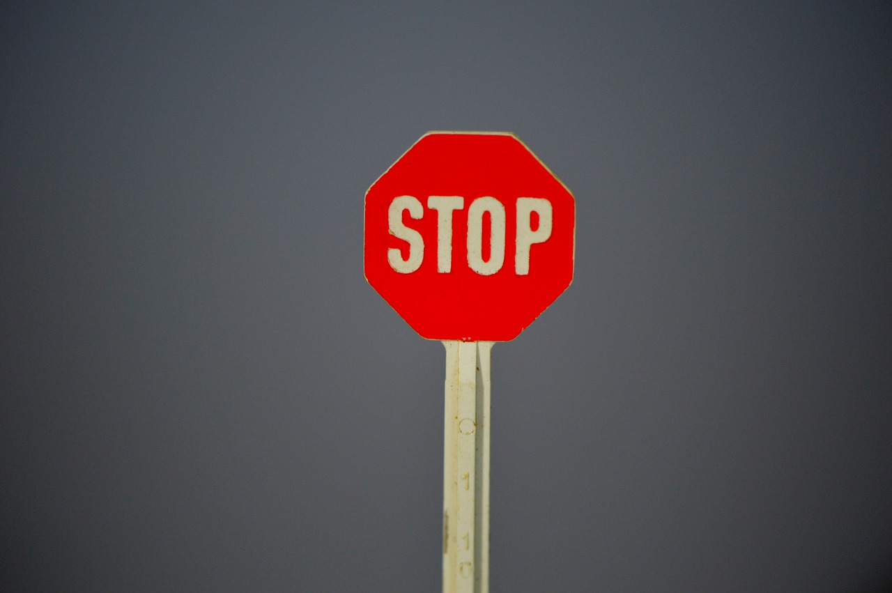 shield stop traffic sign free photo