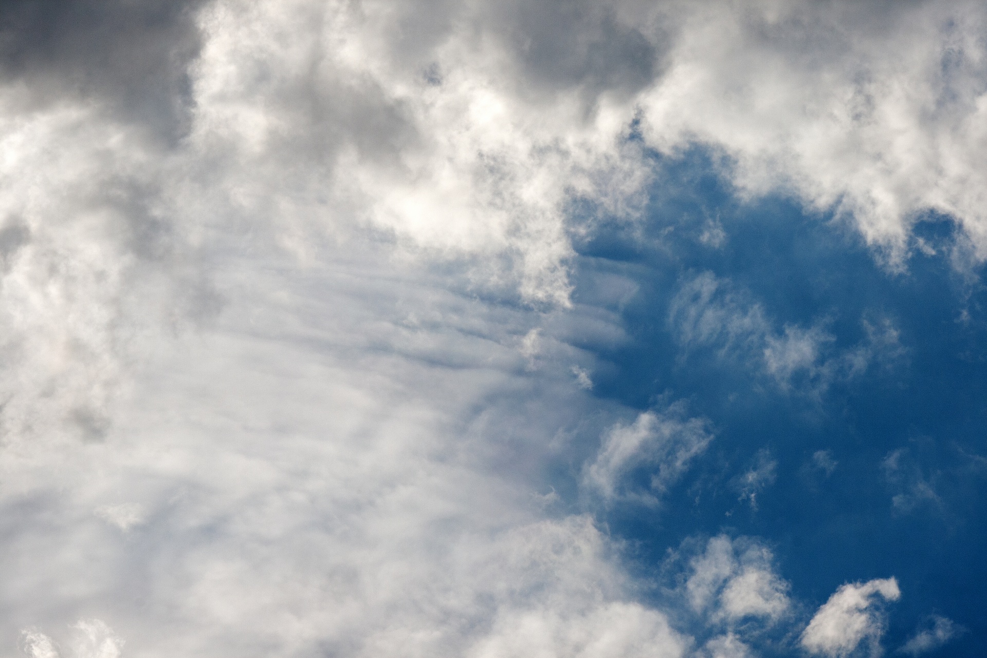 sky clouds shapes free photo