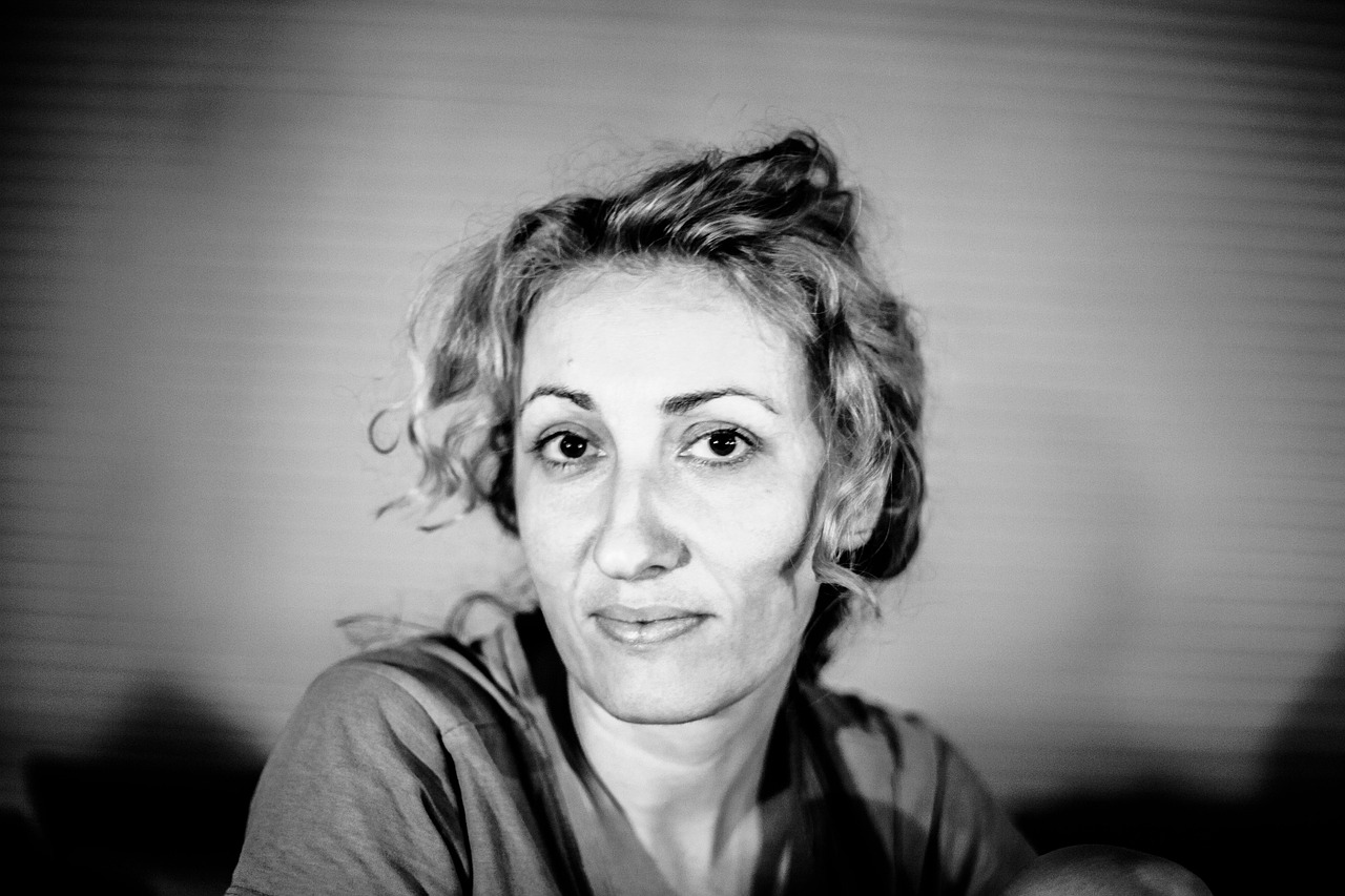 shilja black and white portrait free photo