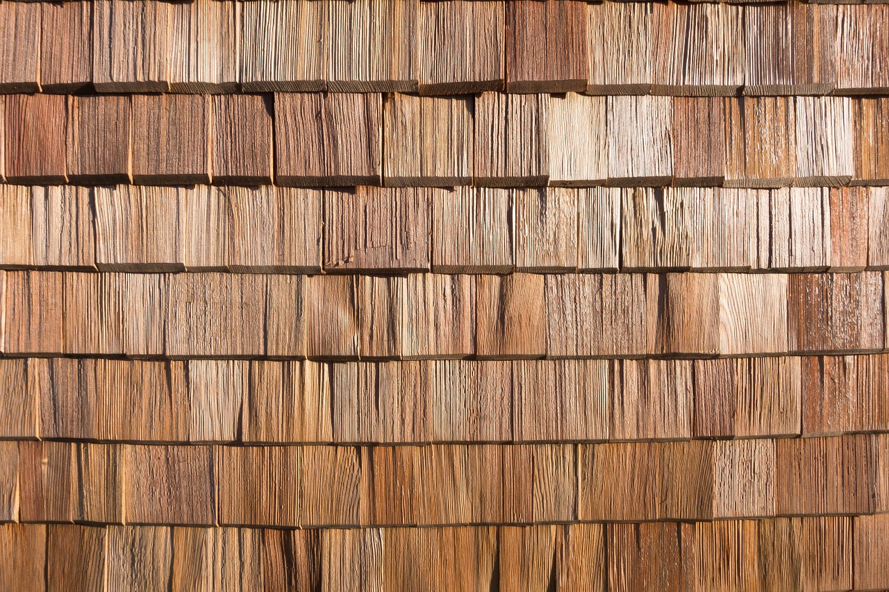 shingle wood facade cladding free photo
