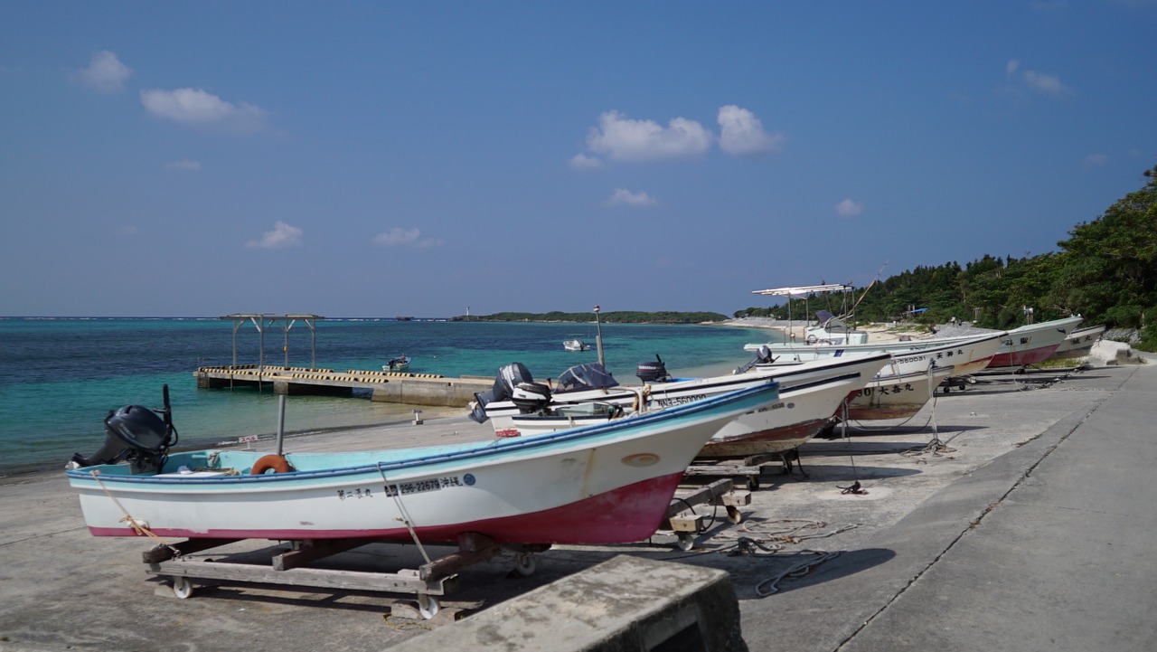 ship sea okinawa free photo