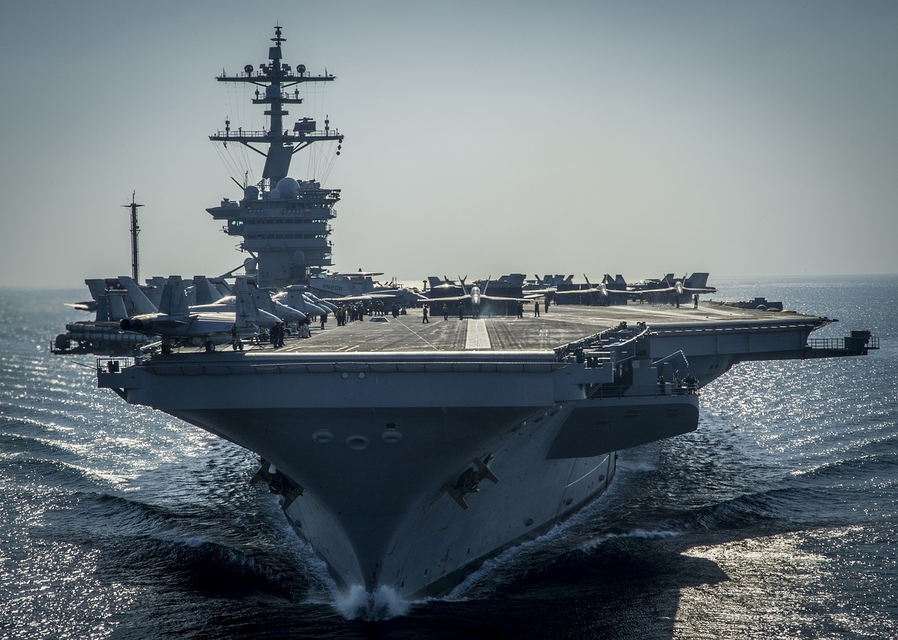 ship aircraft carrier us navy free photo