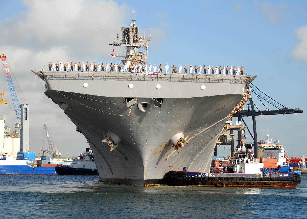 ship aircraft carrier port free photo