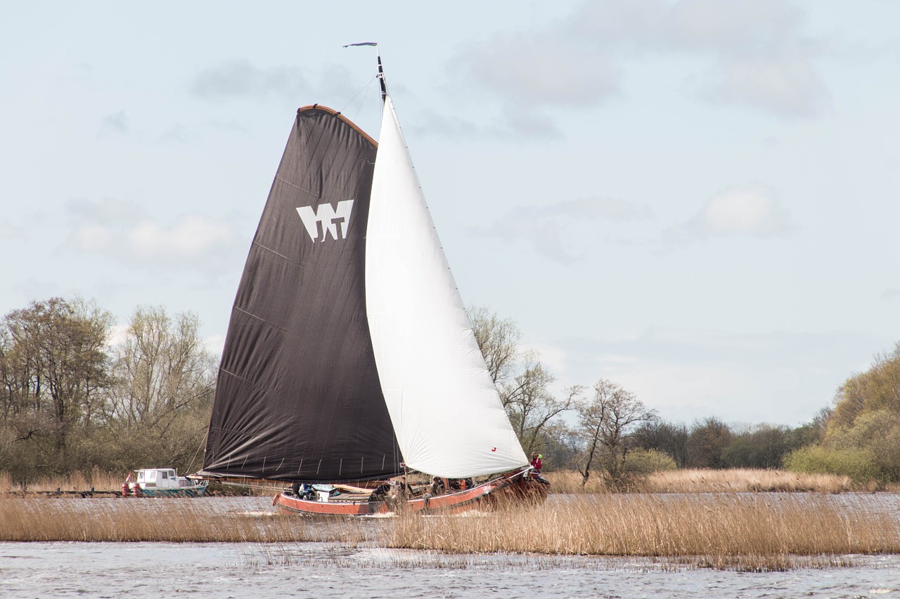 ship flat bottom friesland free photo