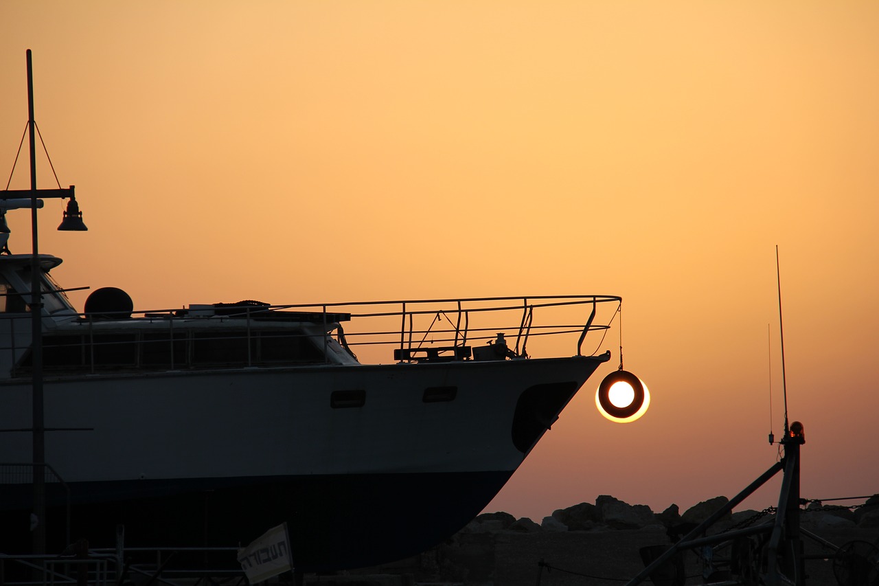 ship tyre evening free photo