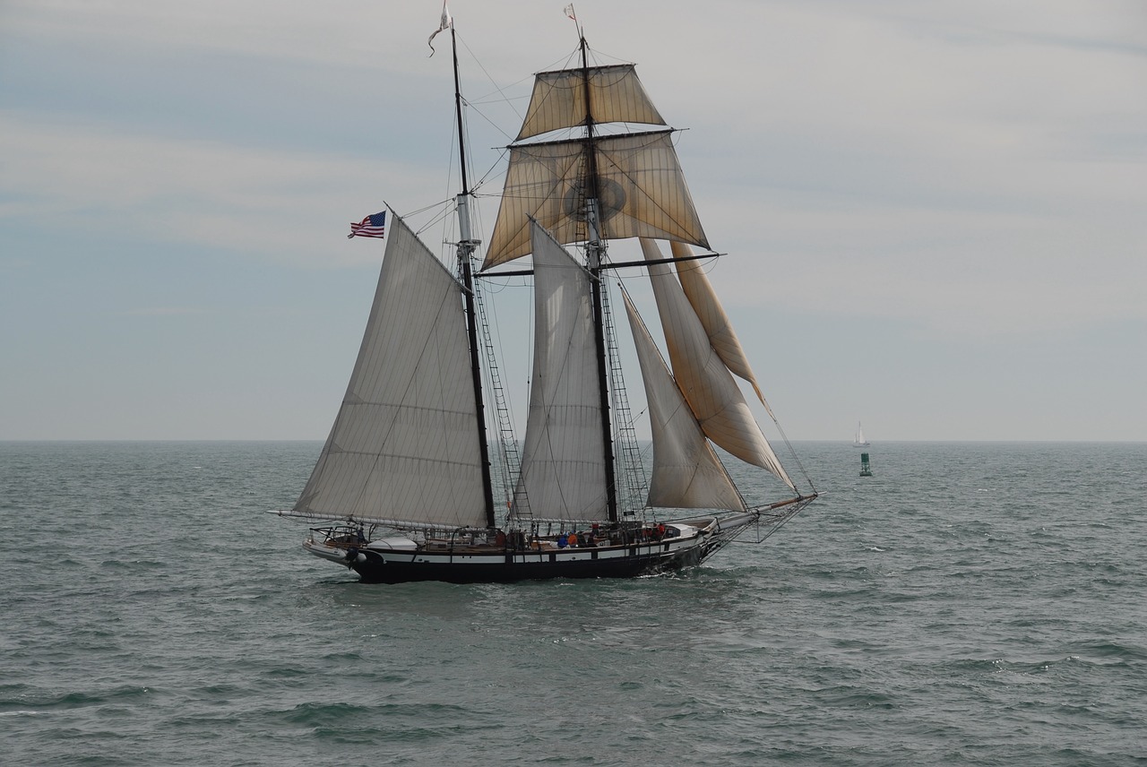 ship masts sails free photo