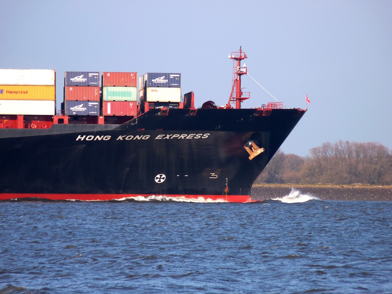 ship container elbe free photo