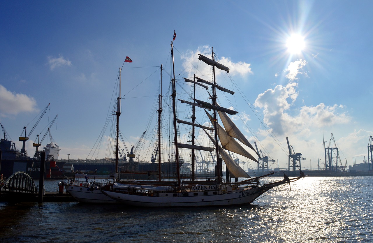 ship sailing vessel port free photo