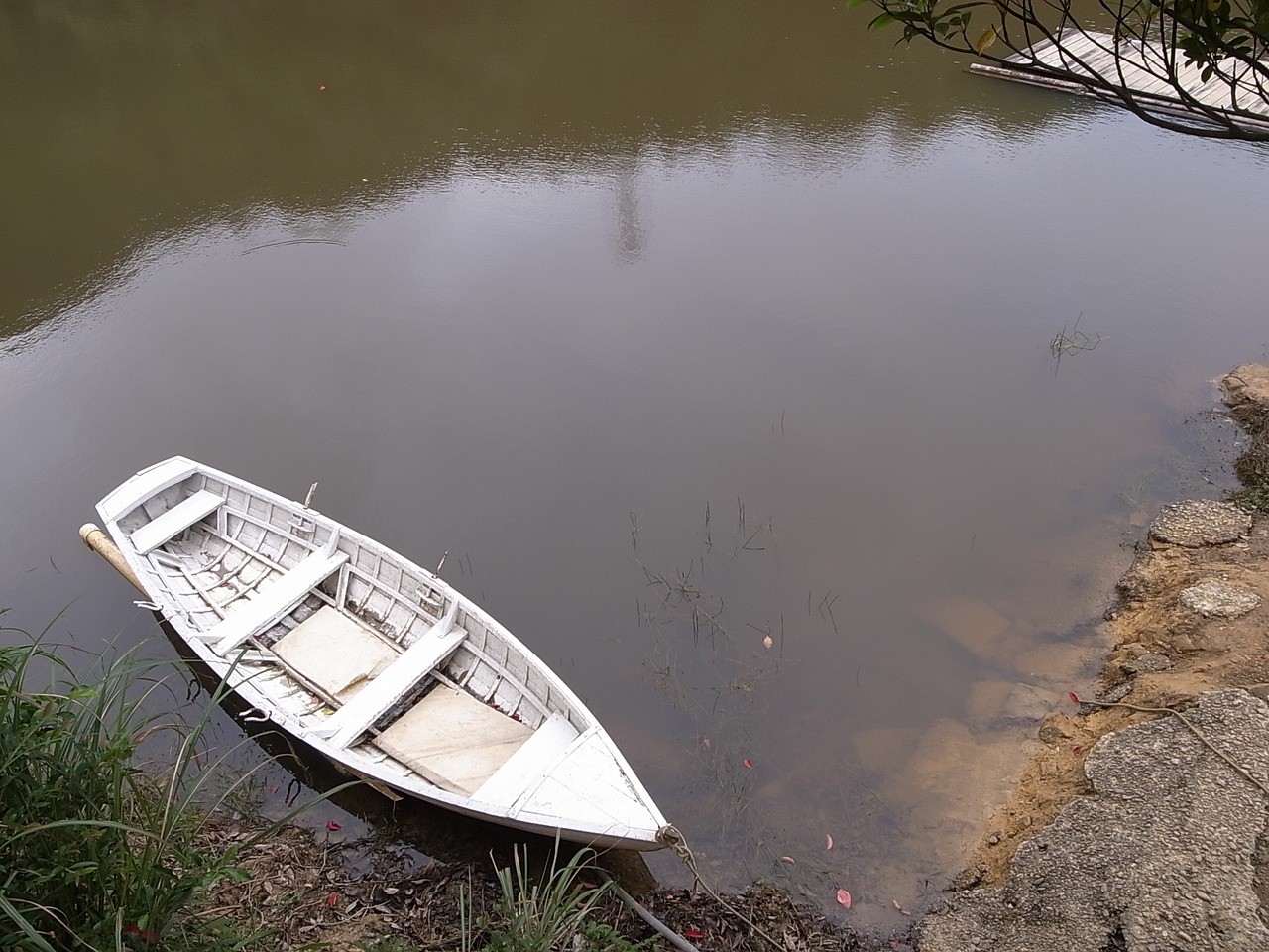 ship lake view white free photo