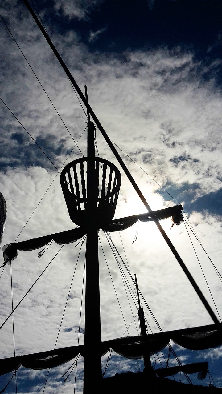 ship sky clouds free photo