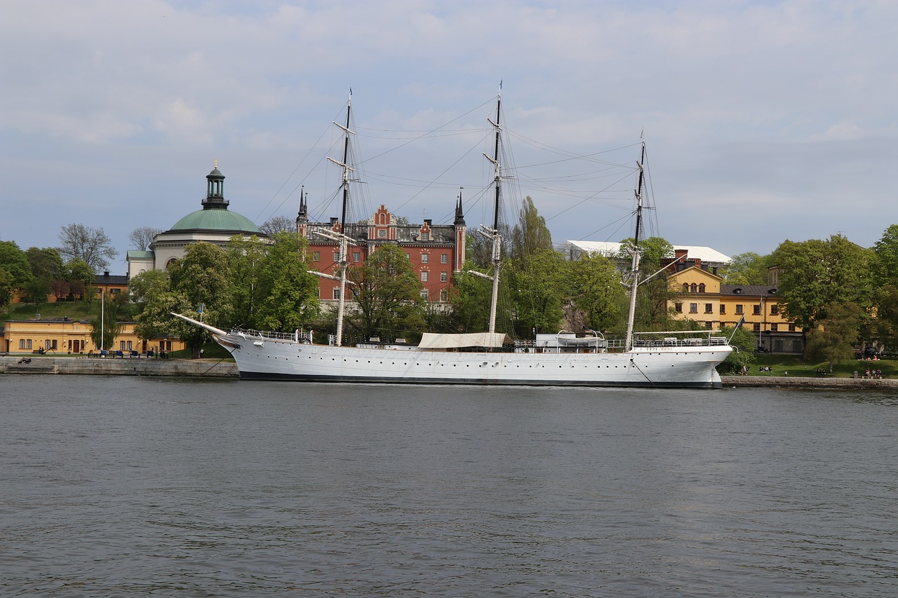 ship stockholm sea free photo
