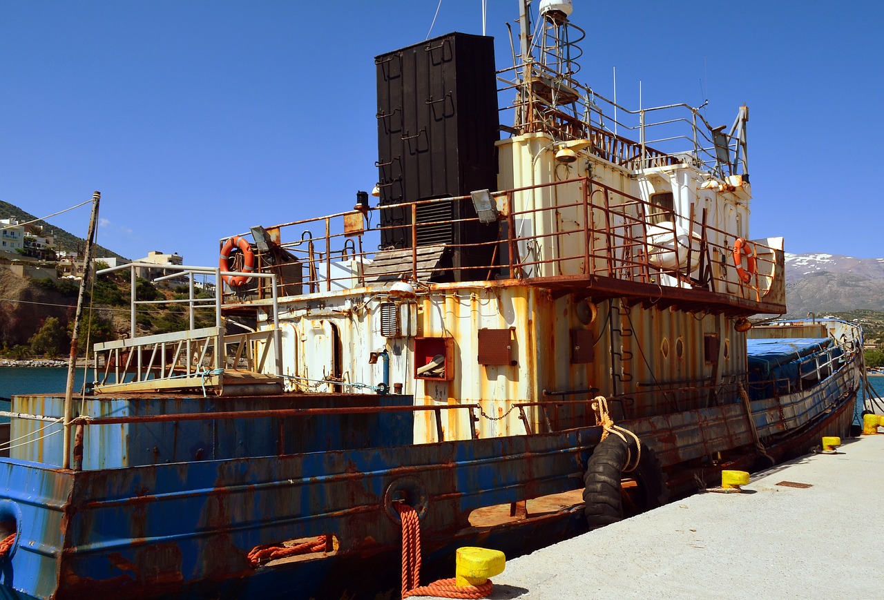 ship fishing vessel lifebelt free photo