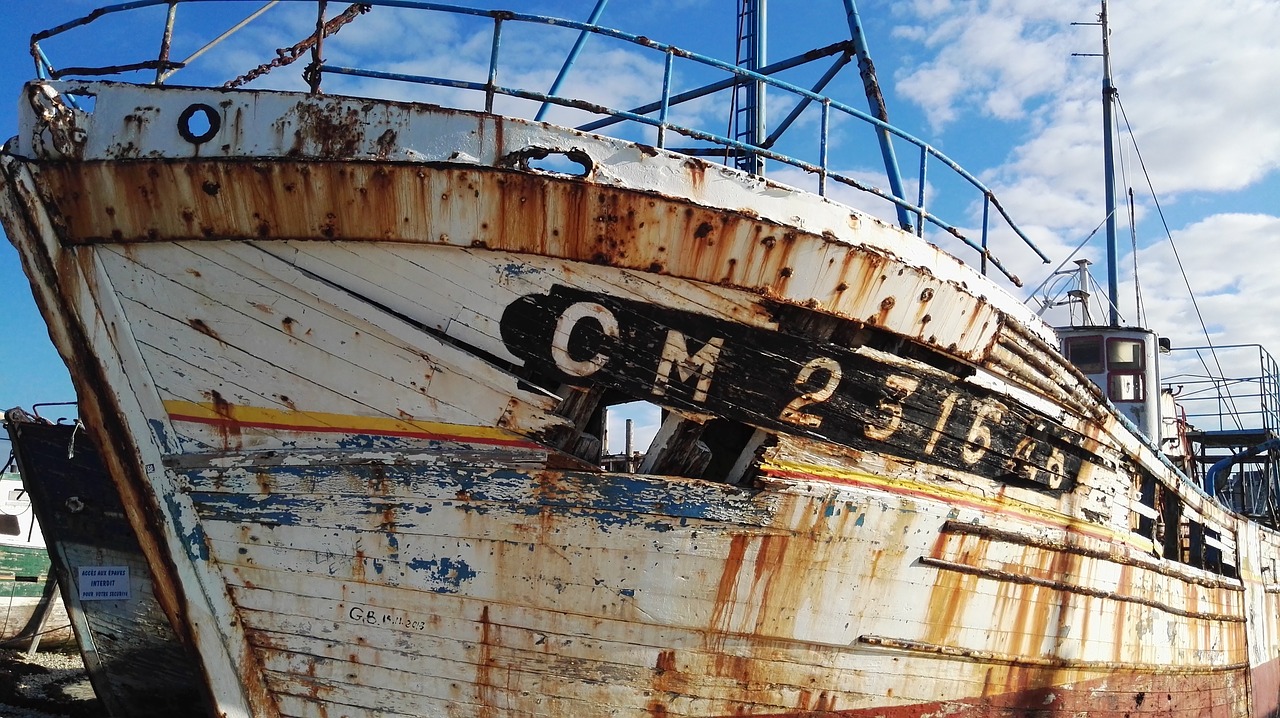 ship cemetery fishing village free photo