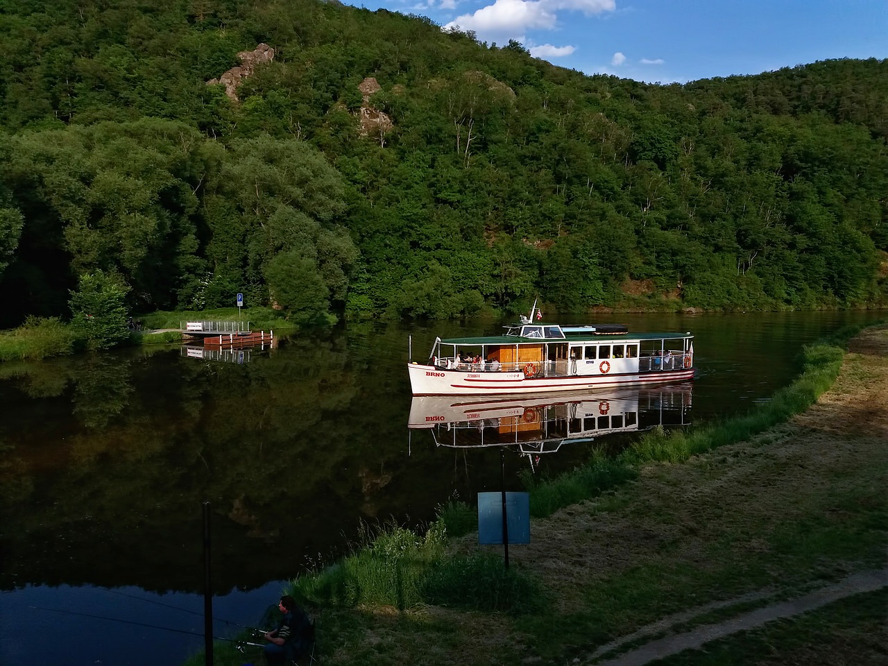 ship river boat free photo