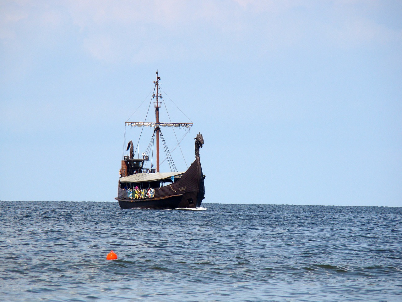 ship sea boat free photo