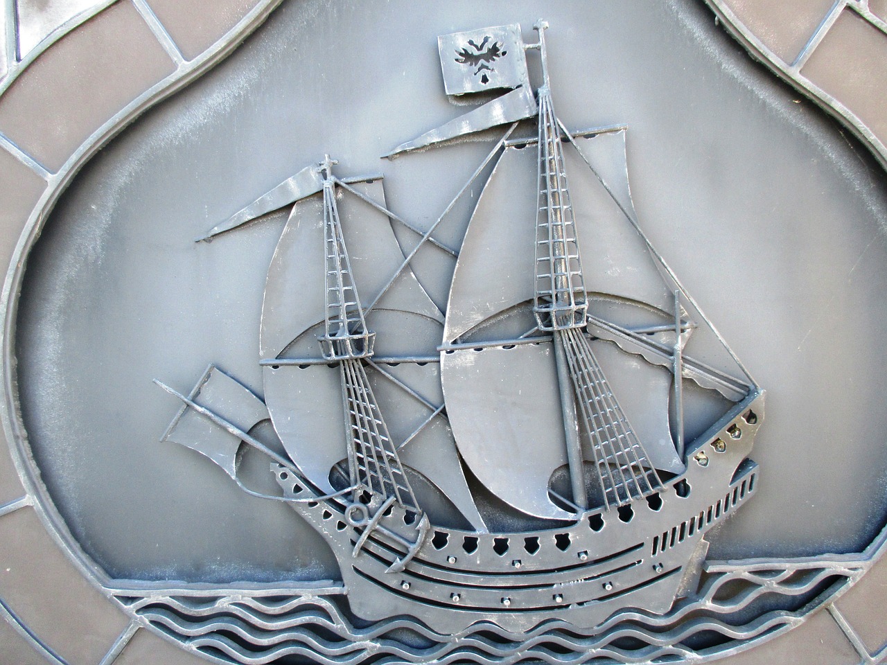 ship sailing vessel engraving free photo