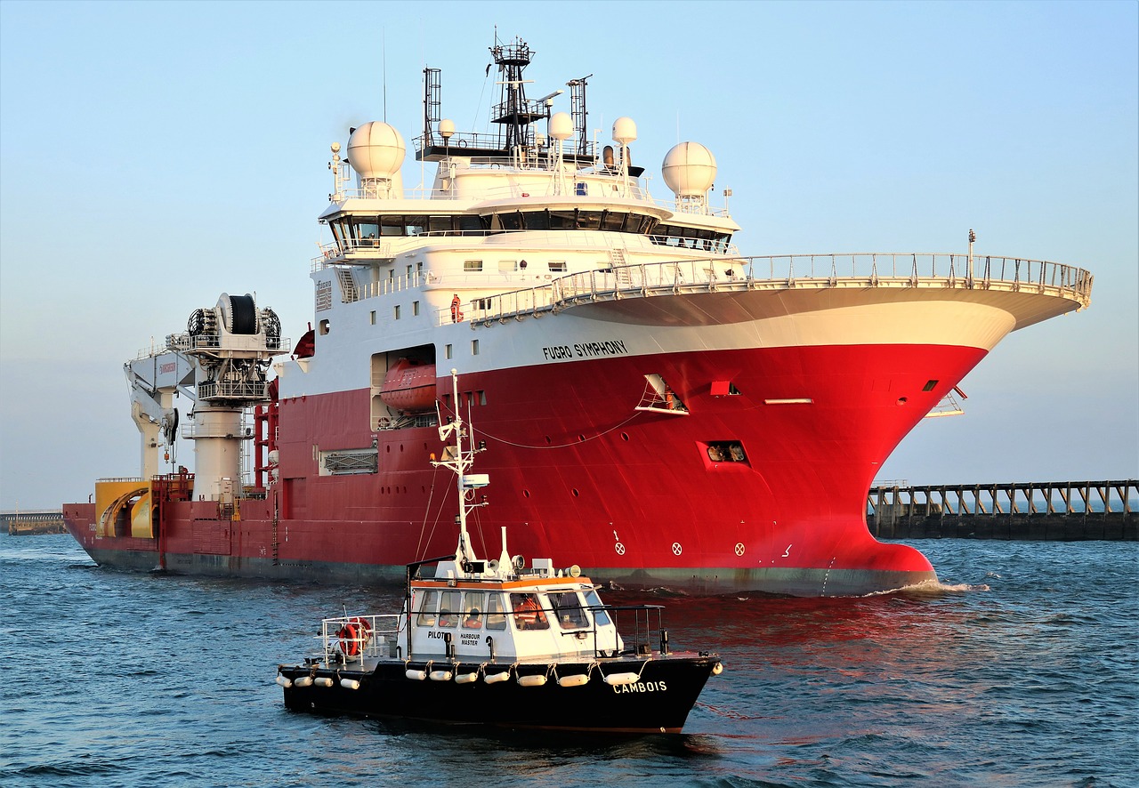 ship offshore cargo free photo