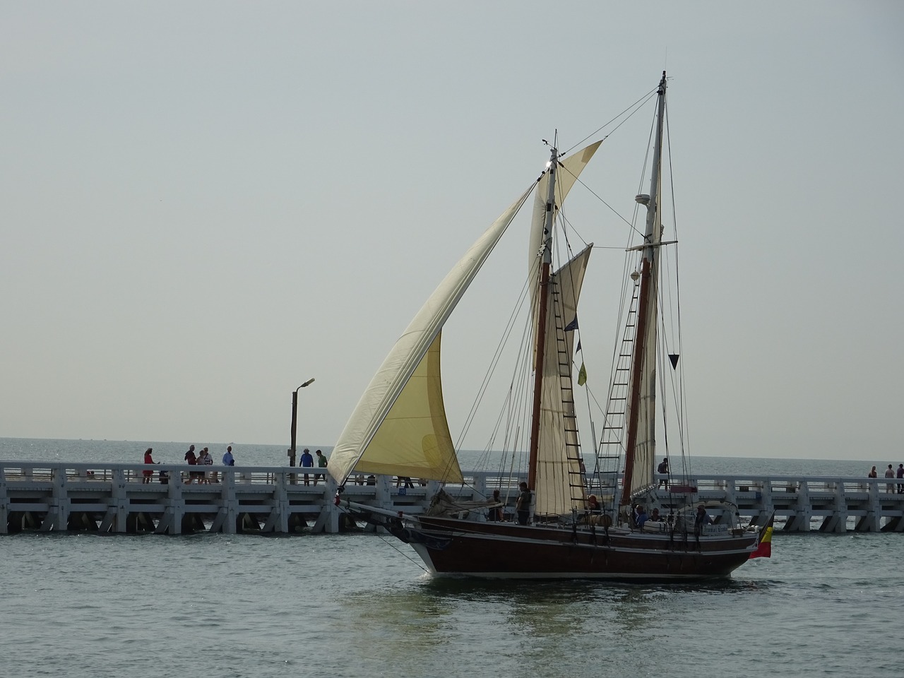 ship sailing vessel water free photo