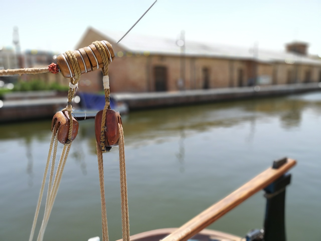 ship  canvas  ropes free photo