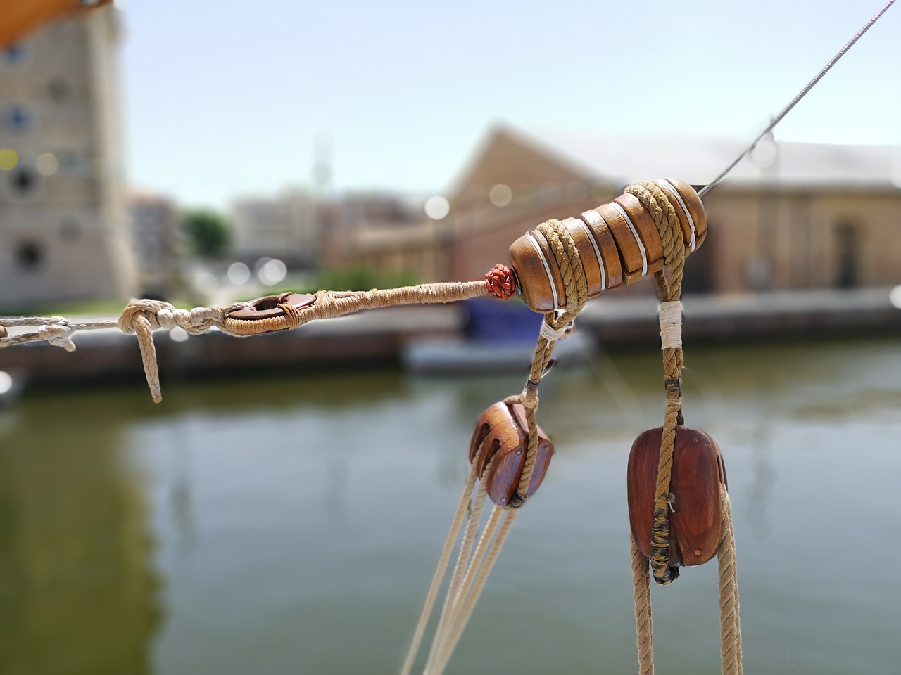 ship  canvas  ropes free photo