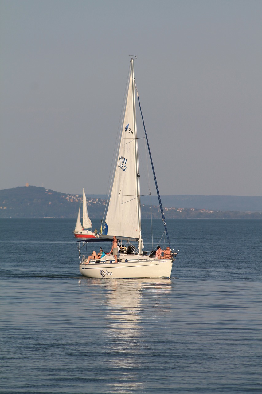 ship sailing lake balaton free photo